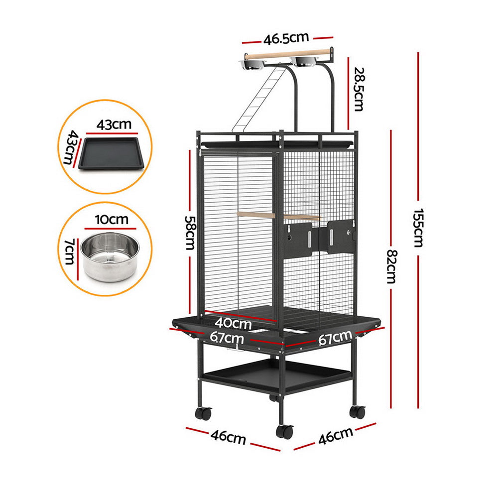Aviana Bird Cage – Black – 155 cm
