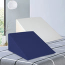 Wedge Pillow White & Blue