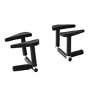 Arlo 2Pcs/Set Pull Up Bar Portable Foldable Dip Station Multi Gym 120kg Home Power Station Black