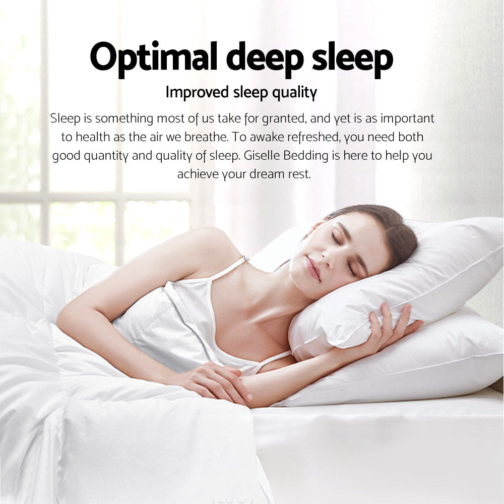 Ashton Duck Down Feather Quilt – White – Single