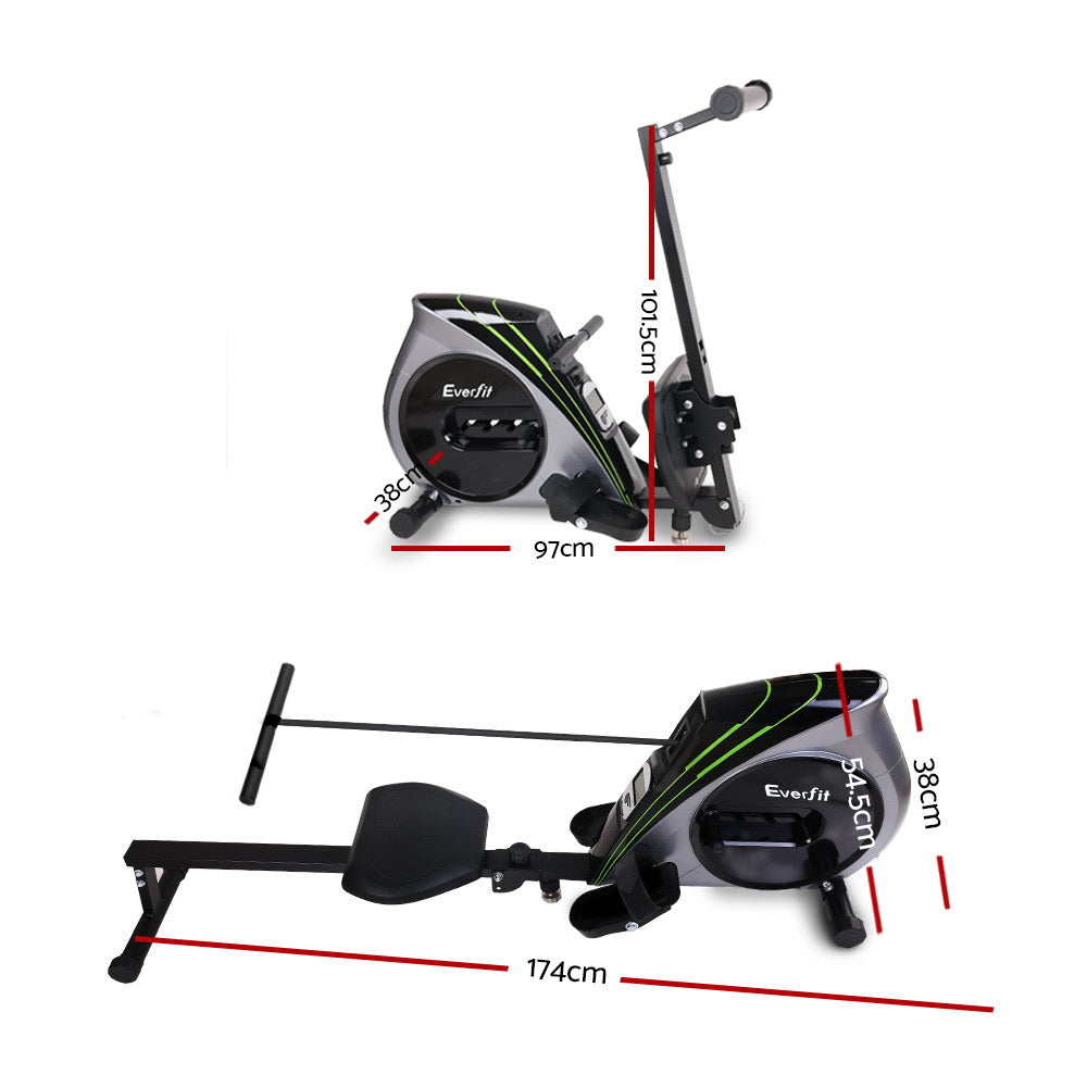 Zorion Rowing Machine – Silver – Elastic Rope Resistance