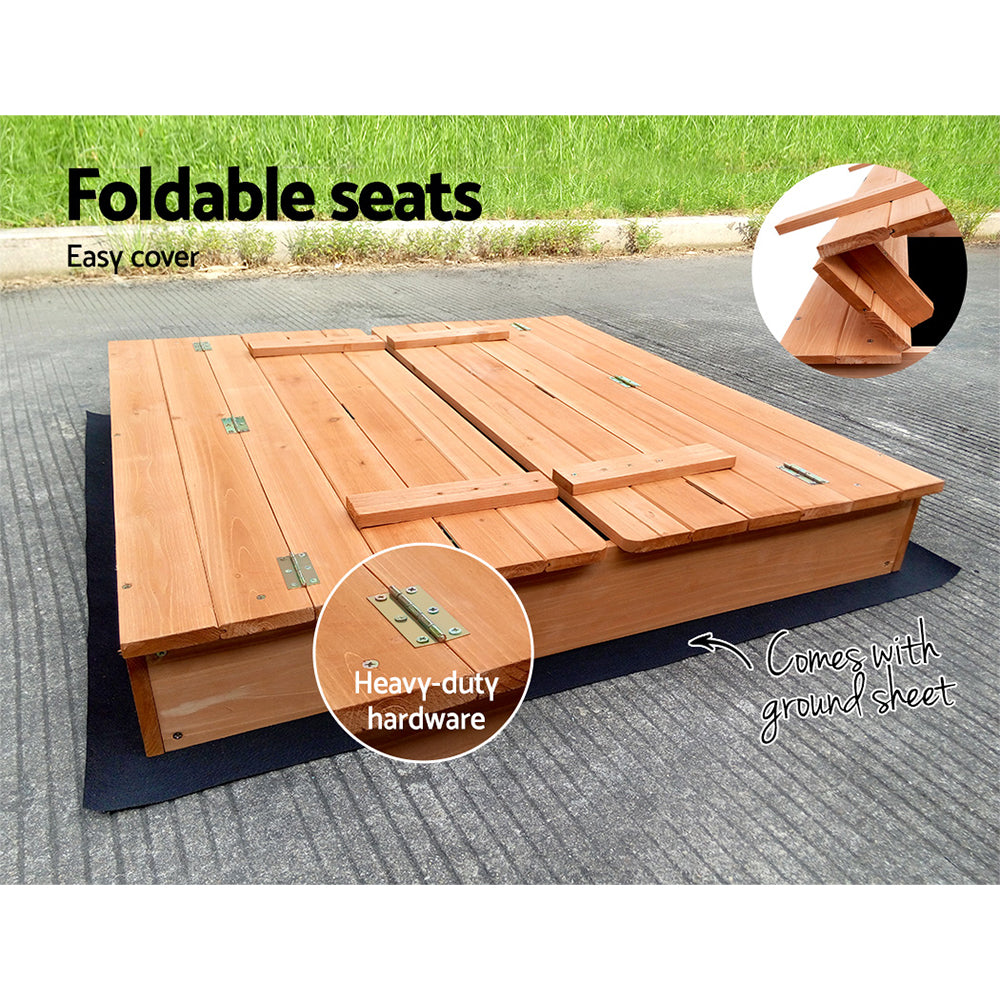 Kairo Wooden Sandbox – Natural – 90 cm