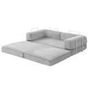 Convertible Folding Sofa Bed Grey
