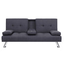 Sofa Bed 175CM Dark Grey Fabric