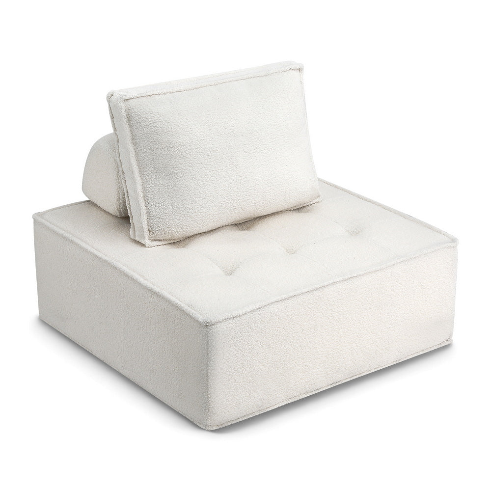 Bristol Floor Sofa Modular Lounge Set – White – Set of 4