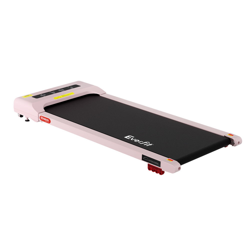 Treadmill Electric Walking Pad Incline Under Desk Home Gym 380mm Pink
