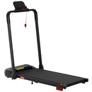 Treadmill Electric Walking Pad with Incline Foldable for Home Gym Black