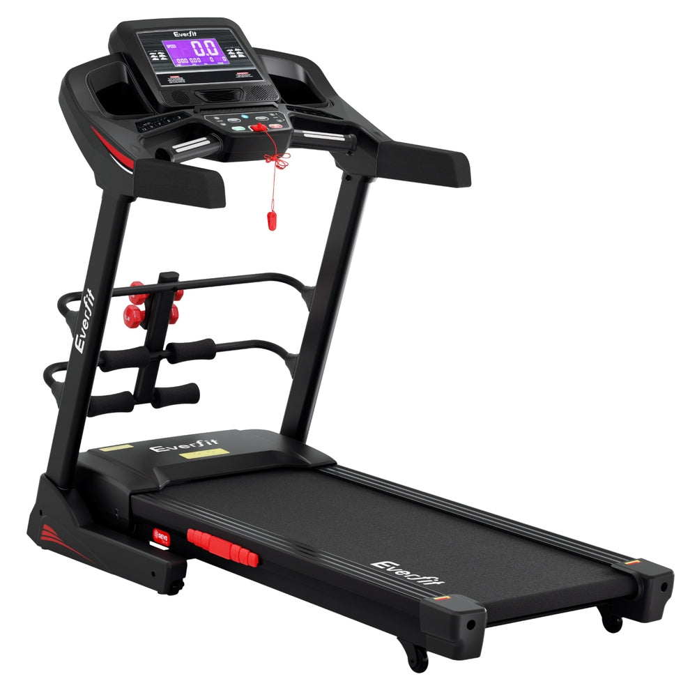 Kairo Electric Treadmill with Sit Up Bar – Black – 48 cm