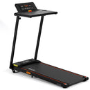 Treadmill Electric Walking Pad Foldable Incline for Home Office Gym Black