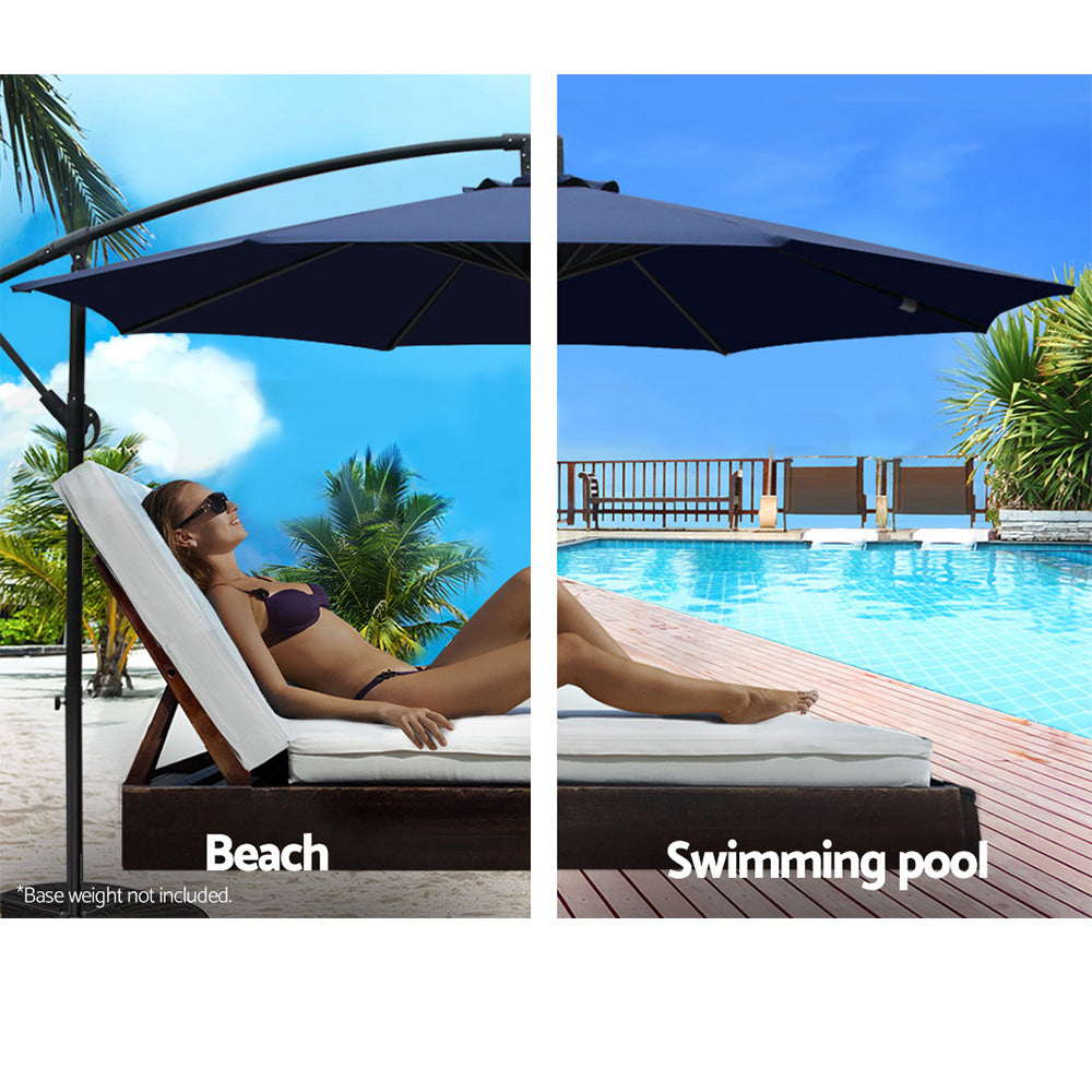Marina Outdoor Umbrella – Blue – 3m