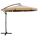 Arlo 3m Outdoor Umbrella Cantilever Garden Beach Patio Beige