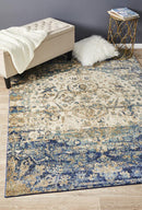 Banks Blue Modern Rug Rugs