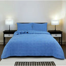 Blue Perennial 100% Cotton Quilted 2 pcs Bedspread Coverlet Set – King Single