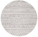 Cairo Grey Modern Rug (Round) Rugs
