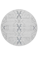 Bordeaux Grey Modern Rug (Round) Rugs