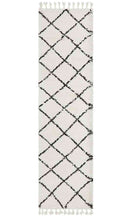 Savoy White Modern Rug (Runner) Rugs