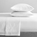 Cove 300 Thread Count 100 % Organic Cotton White Sheet Sets – Single