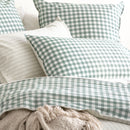 Alison Yarn Dyed Cotton Reversible Forest European Pillowcase