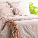 Alison Yarn Dyed Cotton Reversible Clay European Pillowcase