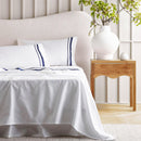Cloud 1000 TC Egyptian Cotton White Navy Deep Sheet sets – Queen