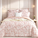Aura Blush Jacquard Quilt Cover Set – Double
