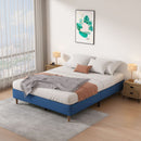 Vienna Velvet Bed Frame – Blue – Single