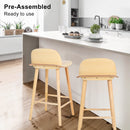 Atlas Elise Ash Wood Bar Stool 65cm – Natural