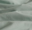 Vintage Washed Microfibre Duvet Quilt Cover Set – Sage – Single