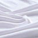 100% Jersey Cotton Quilt Cover Set - White - Queen
