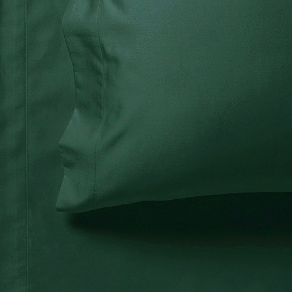 Rowan Ultra Soft Fitted Sheet & 2 Pillowcases Set – Green – Super King