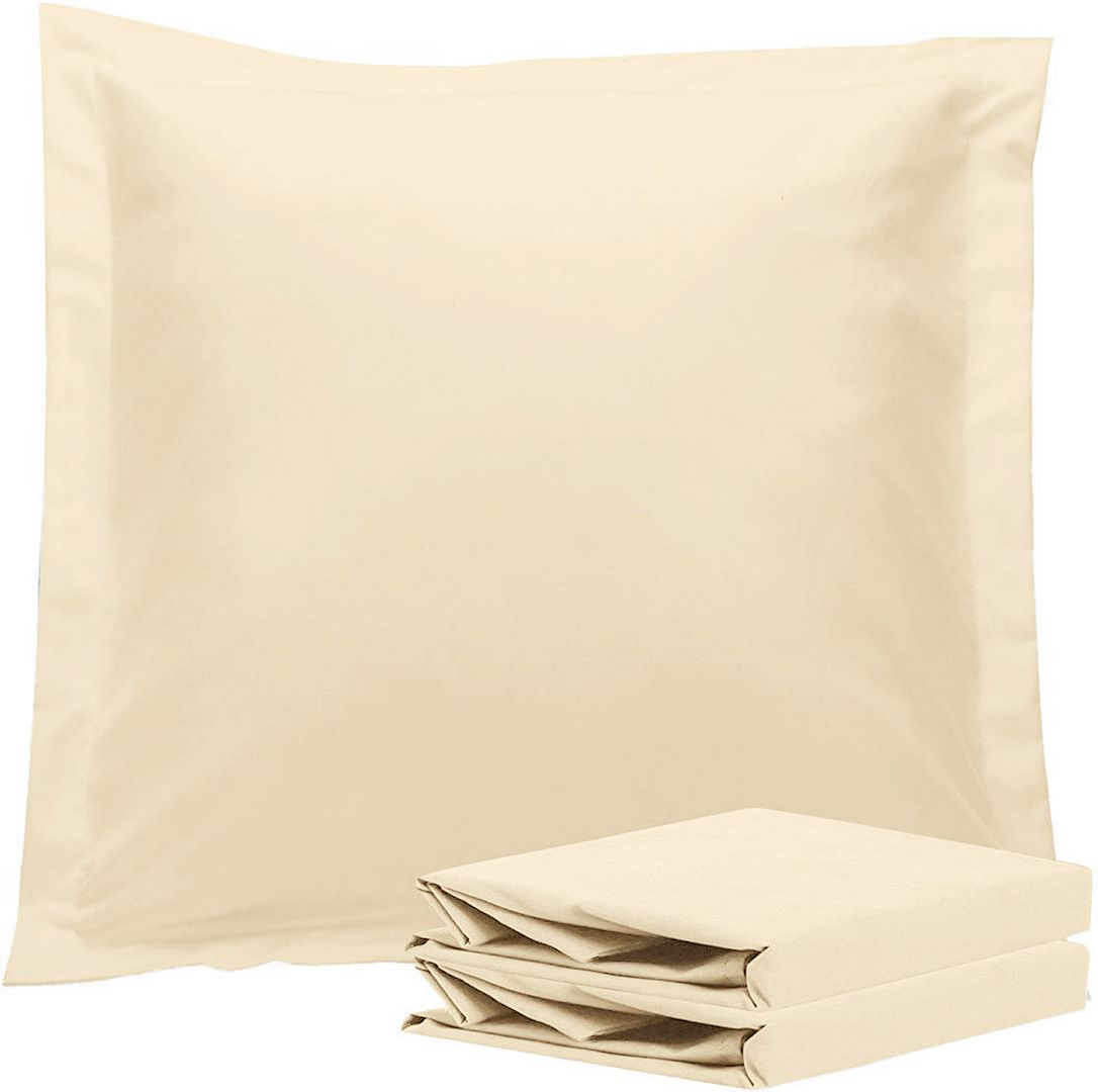 Atlas 1000TC Ultra Soft European Pillowcases – Yellow – Set of 2