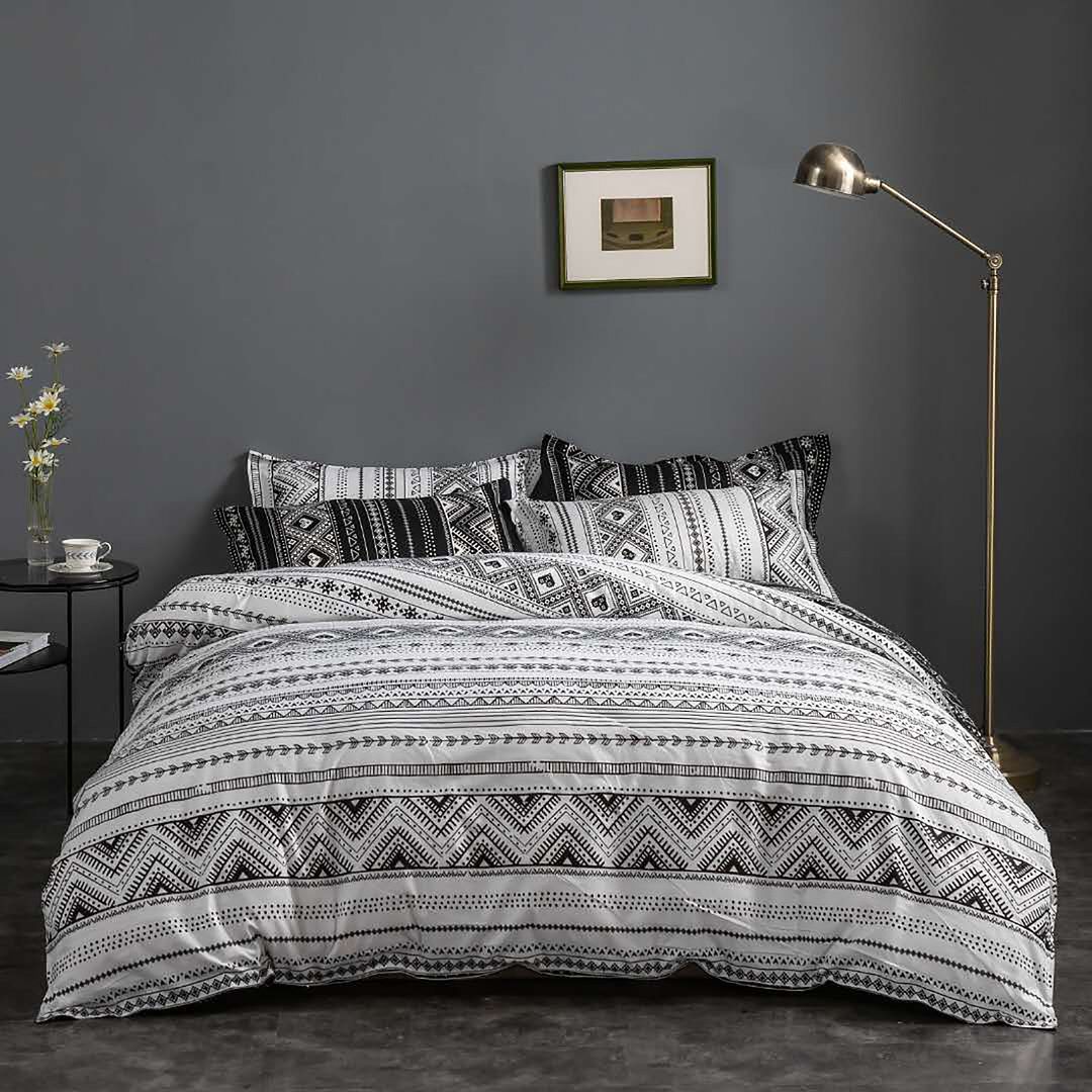 Hugo Reversible Quilt Cover Set – Queen
