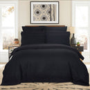 Arlo 1000TC Ultra Soft Striped Black Duvet Quilt Cover Set – Queen