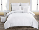 Seersucker White Duvet Quilt Cover Set – Super King