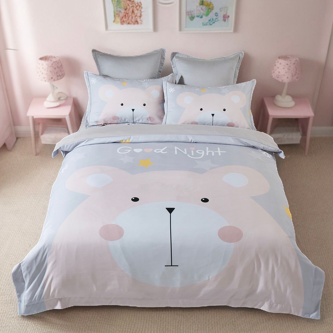 Bear Kids Quilt Cover Set – Double