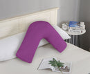 Arlo 1000TC Premium Ultra Soft V SHAPE Pillowcase - Purple