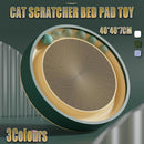 Cat Scratcher Lounge Bed Toy 40cm Round Foldable Cardboard Pad with Ball Track - Replacement Pad