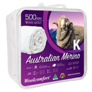 Aus Made Merino Wool Quilt 500GSM – King