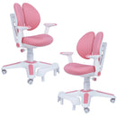 Atlas 2x Ergonomic Children Kids Study Chairs Height Adjustable - Pink