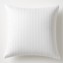 Arlo 100% Cotton European Pillowcase 400 Thread Count Hotel Quality - Striped White