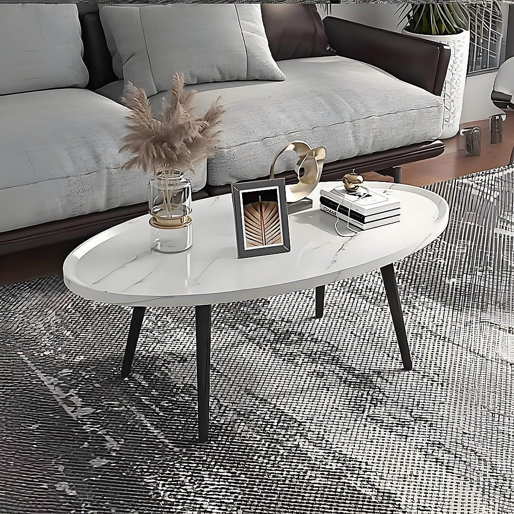Alderon Oval Coffee Table – Brown – Medium