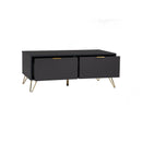 Volos Coffee Table – Black & Gold – 110cm