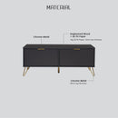 Volos Coffee Table – Black & Gold – 110cm