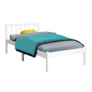 Bed Frame Wooden White SOFIE – Single