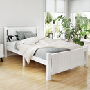 Bed Frame Wooden White RIO – King Single