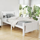 Bed Frame Wooden White RIO – Single
