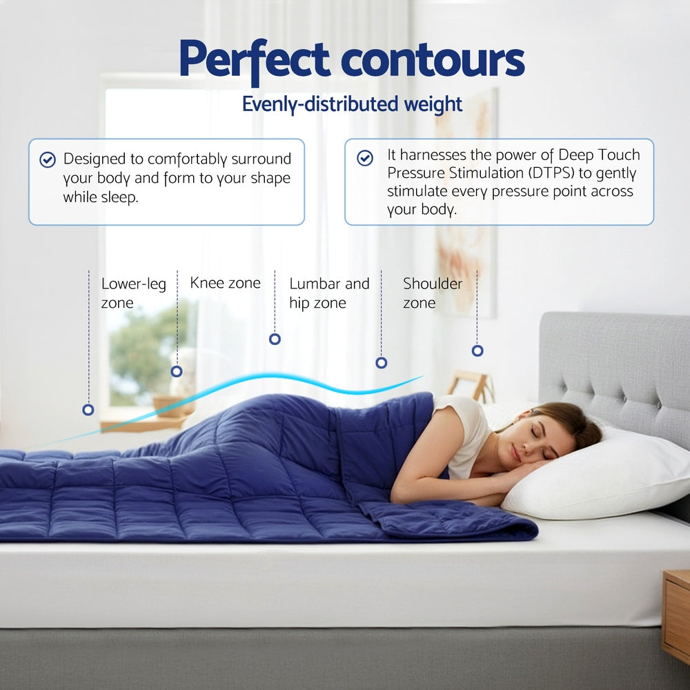 Zenora Weighted Blanket – Blue – 6.8kg
