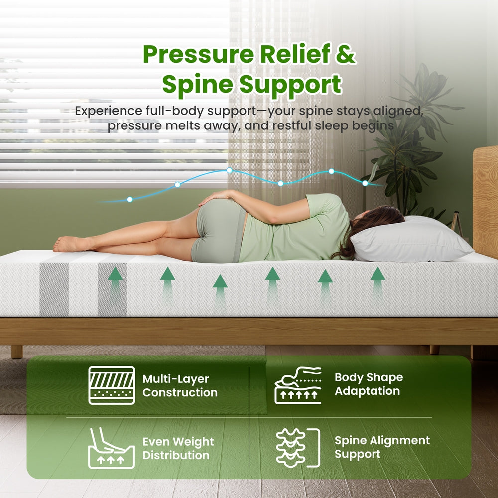 Restoria Gel Foam Mattress – White – Queen