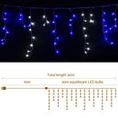 20M Christmas Lights Icicle Light 800 LED Blue White Decor Jingle Jollys